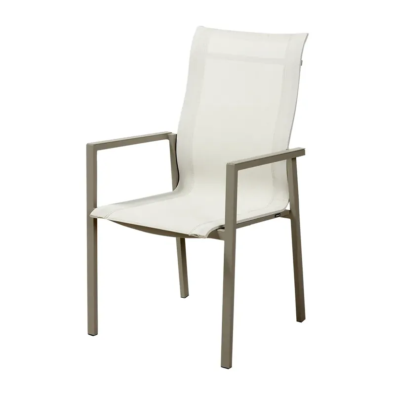 Comfy Karmstol Khaki/Off-White Begränsat erbjudande